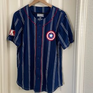 Captain America baseball shirt